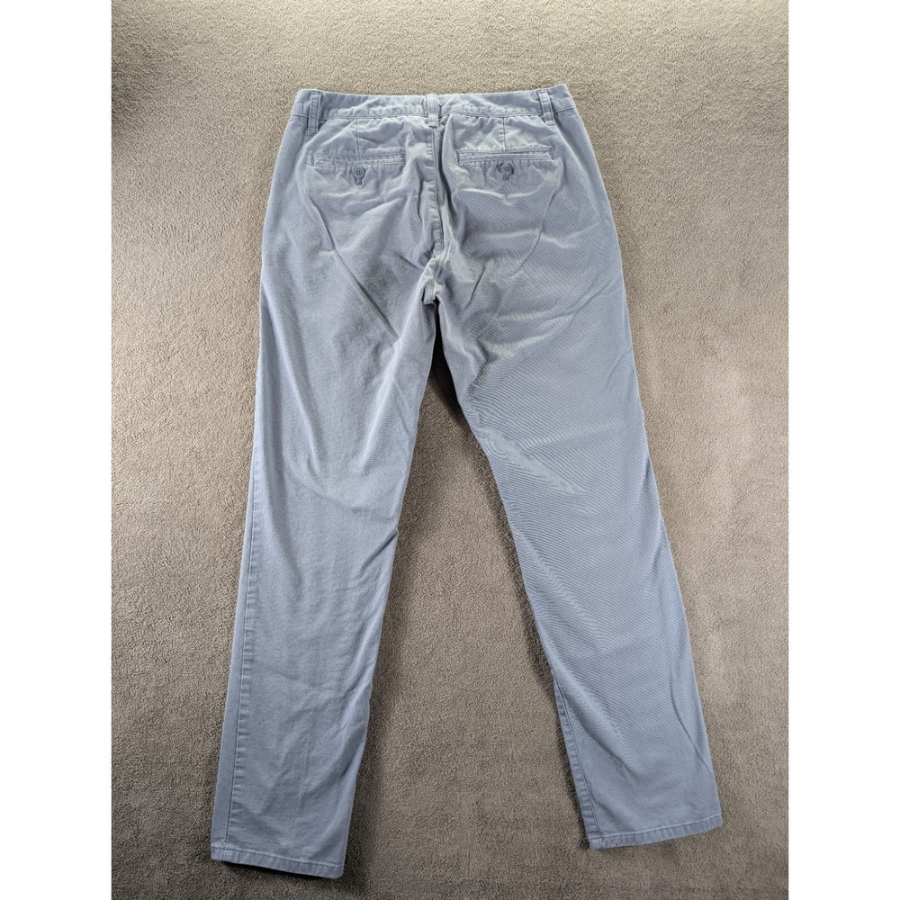 Bonobos Mens Pants Size 30/32 Blue Gray Straight Slim Fit Flat Front - Picture 2 of 15